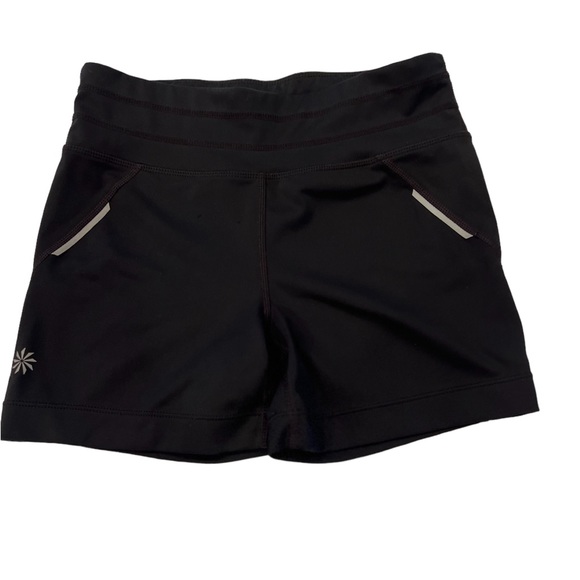 Athleta Cross It Shorts Compression Size Small Black Bike Shorts - Picture 3 of 10